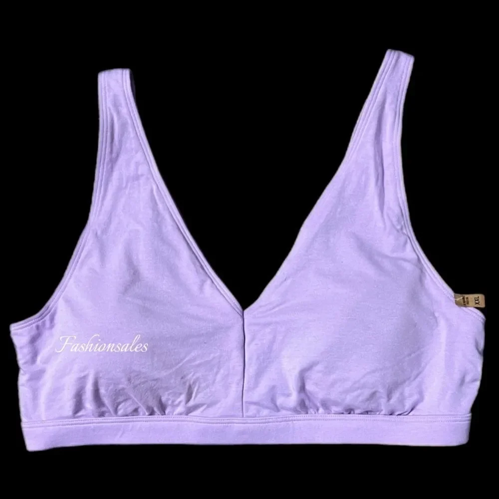Victoria’s Secret Pink Cotton Removable Padding Lounge  bralette bra Purple XXL